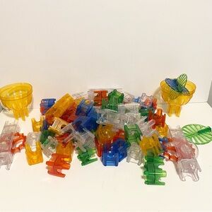 Q BA MAZE Marble Run Loose Set Pieces Marbles Lot Building STEAM Kids Toy